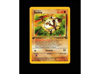 POKEMON 1ST EDITION Jungle Mankey