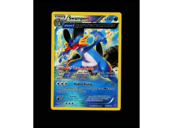 POKEMON Holo Rare,Holo XY - Primal Clash Swampert (Alpha)