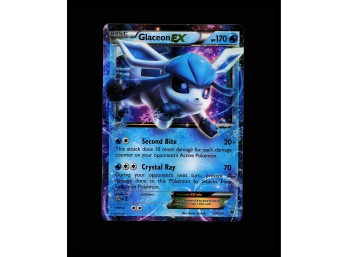 POKEMON Ultra Rare,Holo XY - Fates Collide Glaceon EX