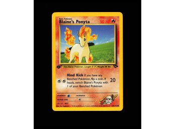 POKEMON 1ST EDITION Gym Challenge Blaine's Ponyta