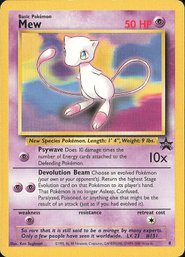 POKEMON Vintage Rare Promo Mew Wizards Black Star Promos