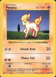 POKEMON Vintage Base Set SHADOWLESS Ponyta