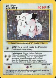 POKEMON Vintage Base Set RARE HOLO Clefairy
