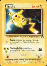 POKEMON Vintage RARE MOVIE BLACK STAR PROMO Pikachu