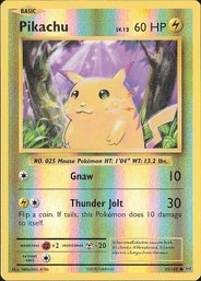 POKEMON FULL HOLO Yellow Cheeks Pikachu
