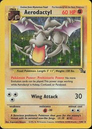 POKEMON Vintage Fossil RARE HOLO Aerodactyl