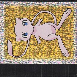 Pokemon RARE HOLO Merlin Collections Mew Sticker