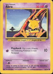 Pokemon Vintage Base Set Abra