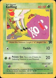 Pokemon Vintage Team Rocket Koffing