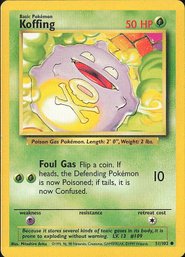 Pokemon Vintage Base Set Koffing