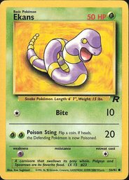 Pokemon Vintage Team Rocket Ekans