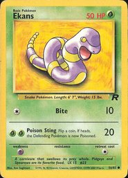 Pokemon Vintage Team Rocket Ekans