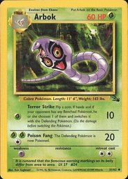 Pokemon Vintage Fossil Arbok