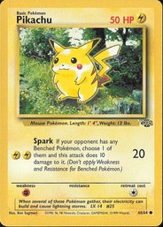 Pokemon Vintage Jungle Pikachu