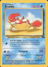 Pokemon Vintage Fossil Krabby