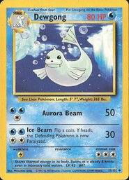 Pokemon Vintage Base Set Dewgong