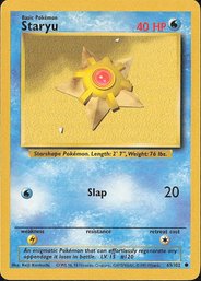 Pokemon Vintage Base Set Staryu