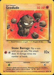Pokemon Vintage Fossil Geodude