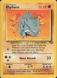 Pokemon Vintage Jungle Rhyhorn