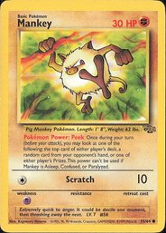 Pokemon Vintage Jungle Mankey