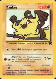 Pokemon Vintage Team Rocket Mankey