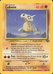 Pokemon Vintage Jungle Cubone