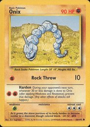 Pokemon Vintage Base Set Onix