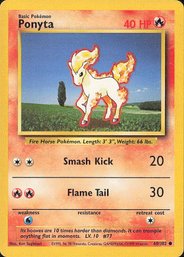 Pokemon Vintage Base Set Ponyta