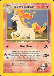 Pokemon Vintage Gym Challenge Blaine's Rapidash