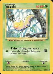 Pokemon Vintage Base Set Weedle