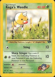 Pokemon Vintage Gym Challenge Koga's Weedle