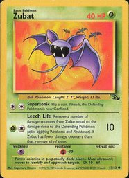 Pokemon Vintage Fossil Zubat