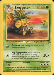 Pokemon Vintage Base Set 2 Exeggutor