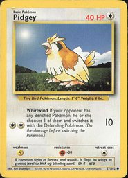 Pokemon Vintage Base Set Pidgey