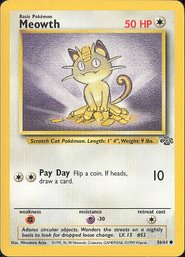 Pokemon Vintage Jungle Meowth