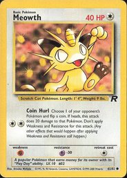 Pokemon Vintage Team Rocket Meowth
