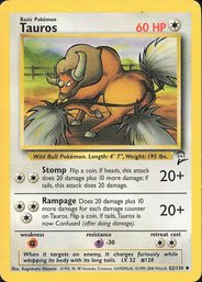 Pokemon Vintage Base Set 2 Tauros