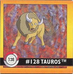 Pokemon Tauros #128 Sticker