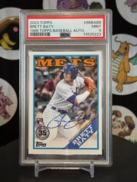 PSA 9 MINT 2023 TOPPS BRETT BATY 1988 TOPPS BASEBALL AUTO ROOKIE