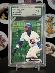 9 MINT 2000 CROWN ROYALE FINAL NUMBERS #7 SAMMY SOSA