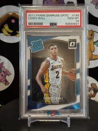 PSA 10 2017 PANINI DONRUSS OPTIC LONZO BALL