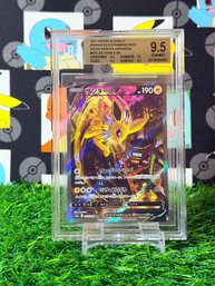 BECKETT 9.5 2021 SWORD & SHIELD ENHANCED EXPANSION PACK EEVEE HEROES JAPANESE #079 JOLTEON V SR