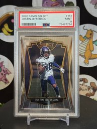 PSA 9 2020 PANINI SELECT JUSTIN JEFFERSON