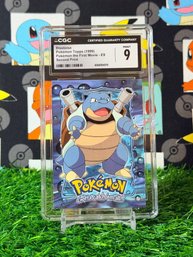 CGC 9 Blastoise Pokemon Topps (1999) Pokmon The First Movie - E9 Second Print