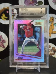 BECKETT 9 2018 SCORE PRESS PROOF #1 MIKE TROUT