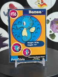 Pokemon Vintage 1999 Poke Trivia Horsea
