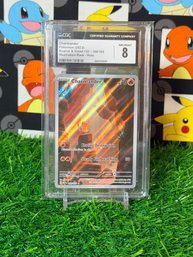 CGC 8 Charmander Pokmon (2023) Scarlet & Violet 151 - 168/165 Illustration Rare - Holo