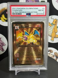 2021 POKEMON CELEBRATIONS CHARIZARD ULTRA-PREMIUM COLLECTION PSA 8