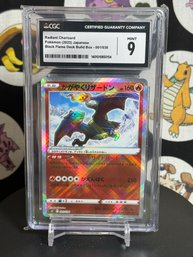 CGC 9 Radiant Charizard Pokmon (2023) Japanese Black Flame Deck Build Box - 001/038