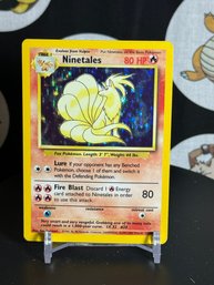 Ninetales Base Set 12/102 WOTC Pokemon Card 4th Print 1999 - 2000 Holo Rare